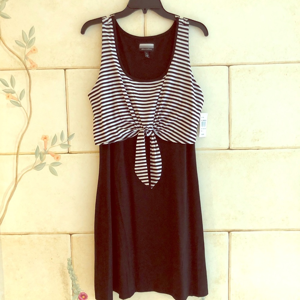 NWT Allison Brittney dress with tie.